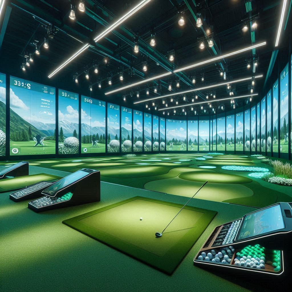 실내골프연습장 배경