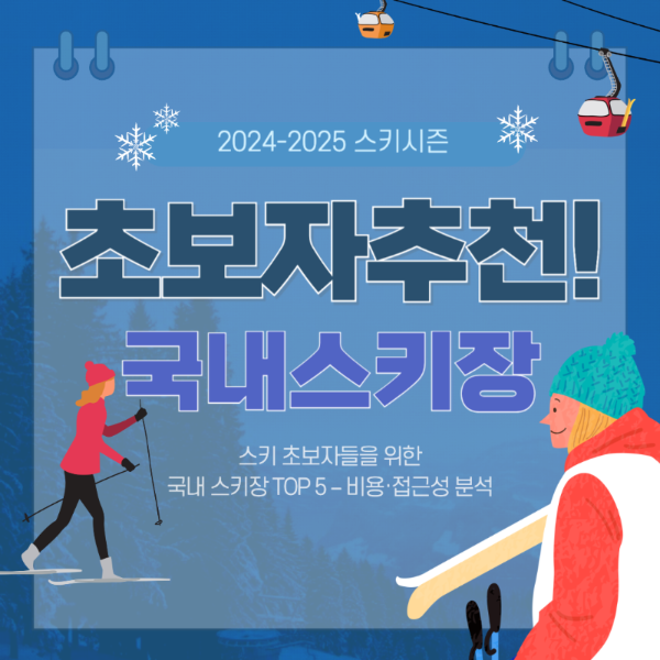 초보자들이 방문하기 좋은 국내 스키장 TOP 5 &ndash; 비용 접근성 강습 정보 완벽 분석