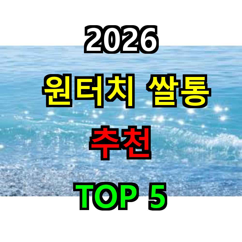 2026 원터치 쌀통 추천 TOP 5