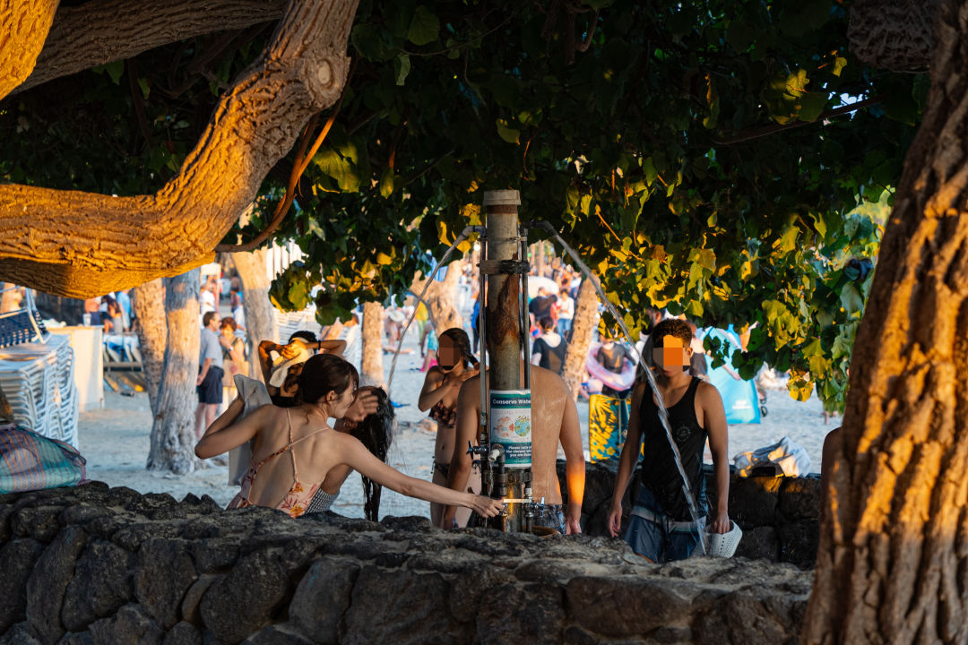 와이키키 해변 샤워시설