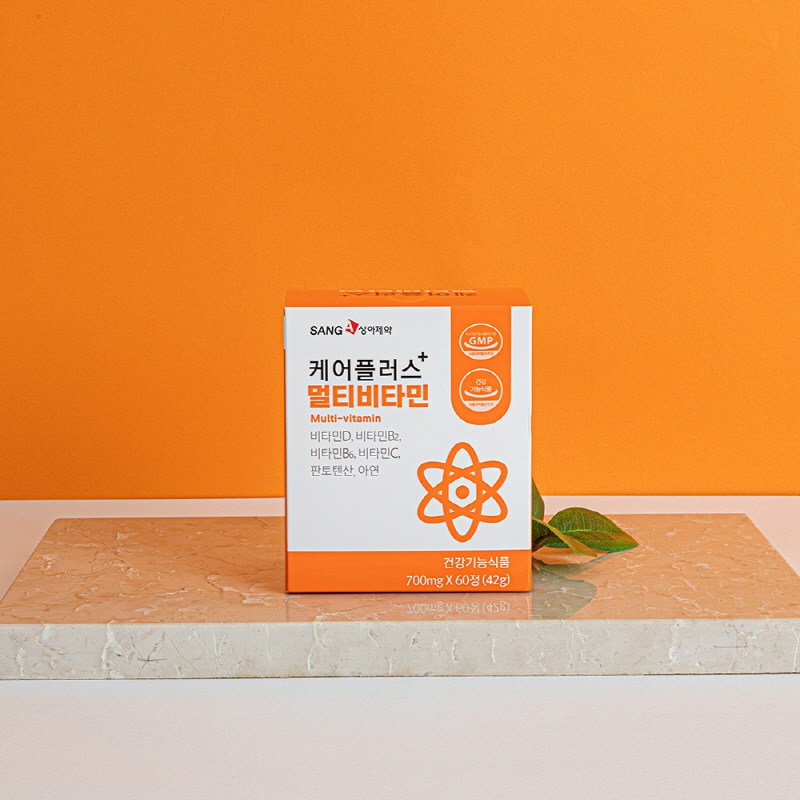 상아제약 케어플러스 종합 영양제 멀티비타민 60정&#44; 60정&#44; 2개 1