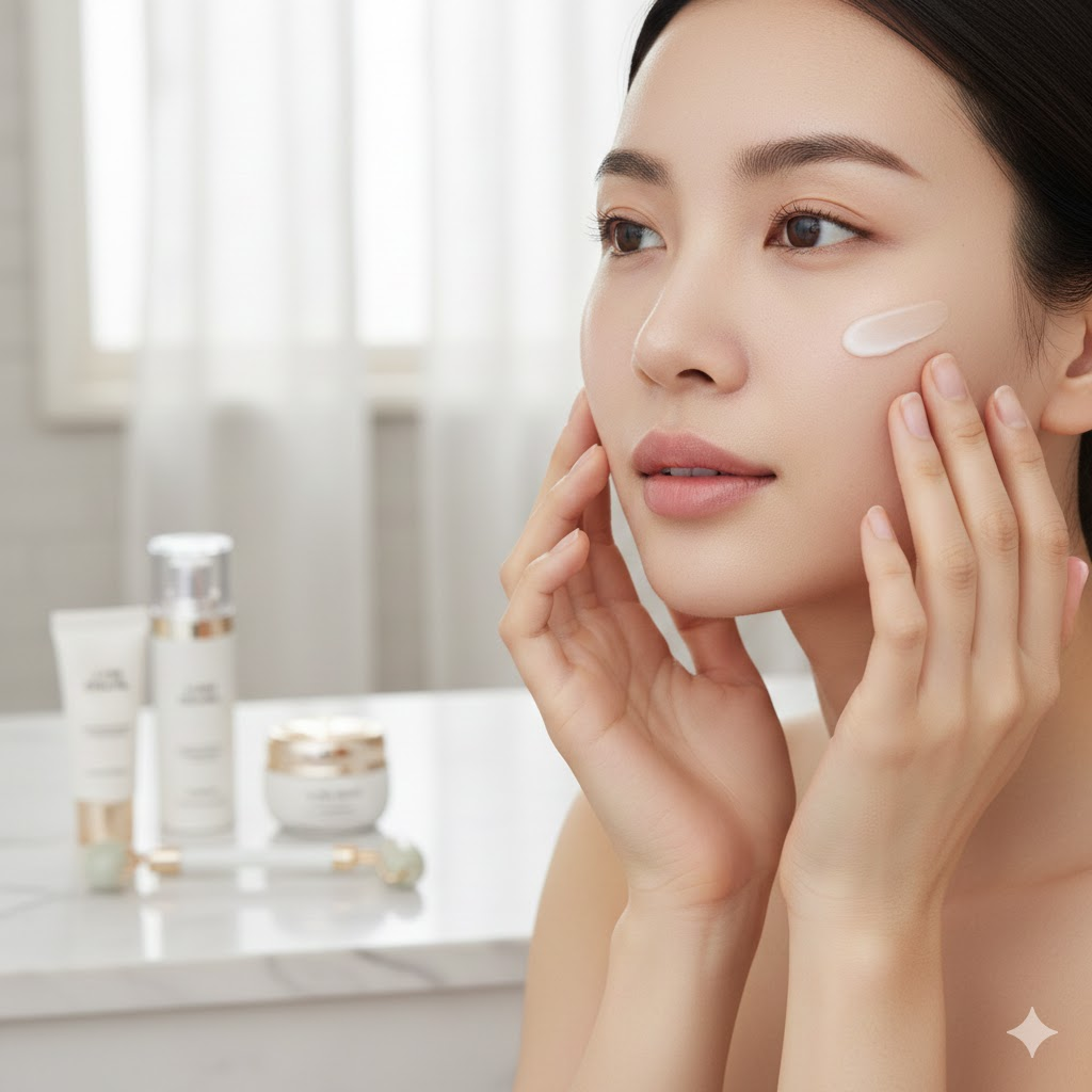 미백 케어 이미지