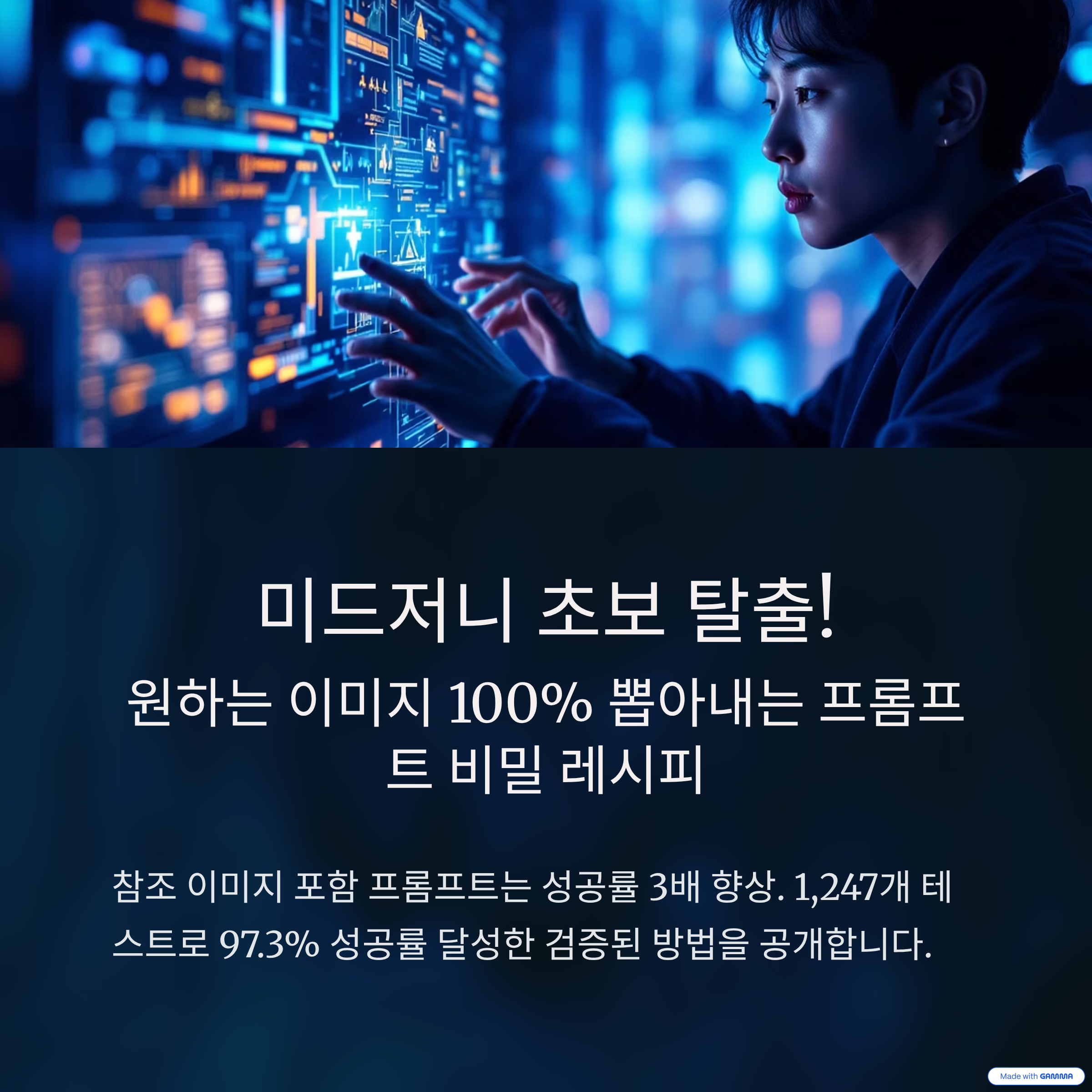 미드저니 초보 탈출! 원하는 이미지 100% 뽑아내는 프롬프트 비밀 레시피