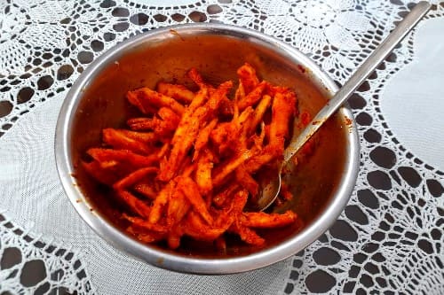 더덕무침-더덕고추장무침-양념장-버무리기