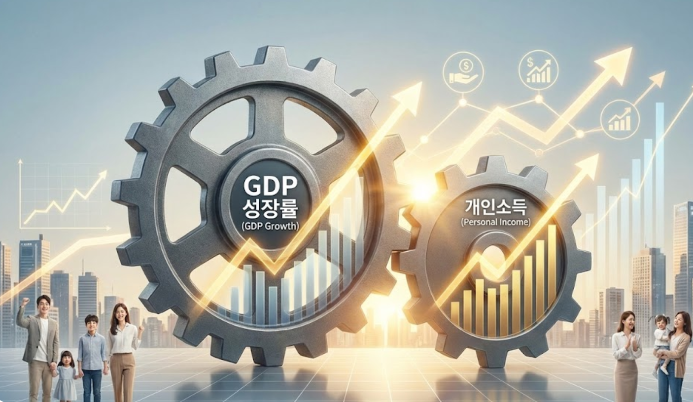 GDP와 개인소득과의 상관관계 사진