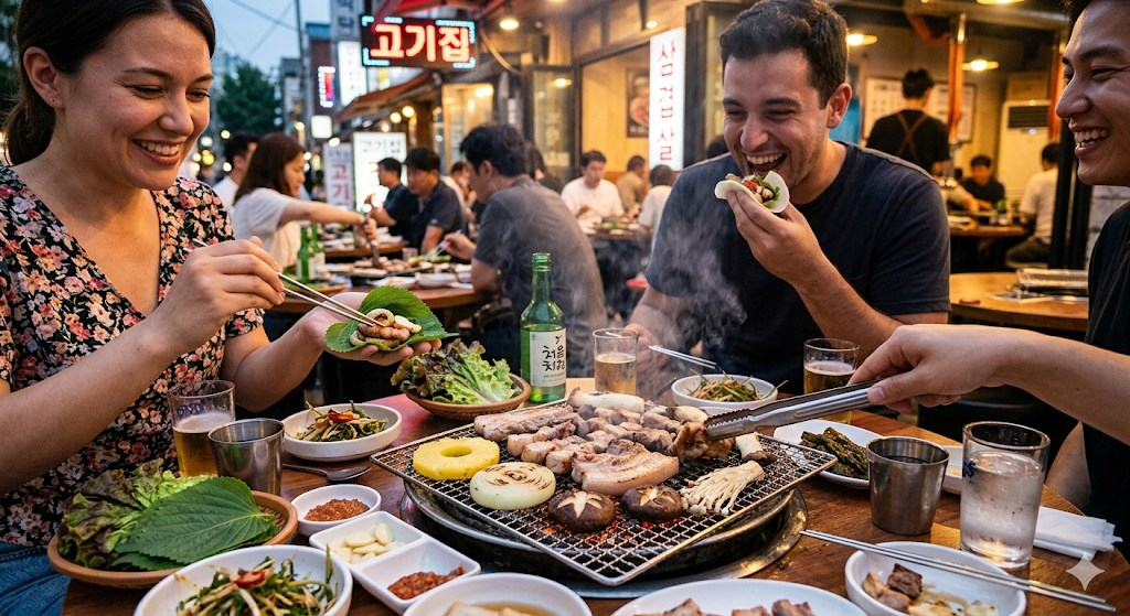 "고기 먹을 때 소화제 대신 이거 드세요!" 지방 분해와 혈관 청소 돕는 꿀조합 5가지 (파인애플, 양파, 버섯, 깻잎, 쌈무)