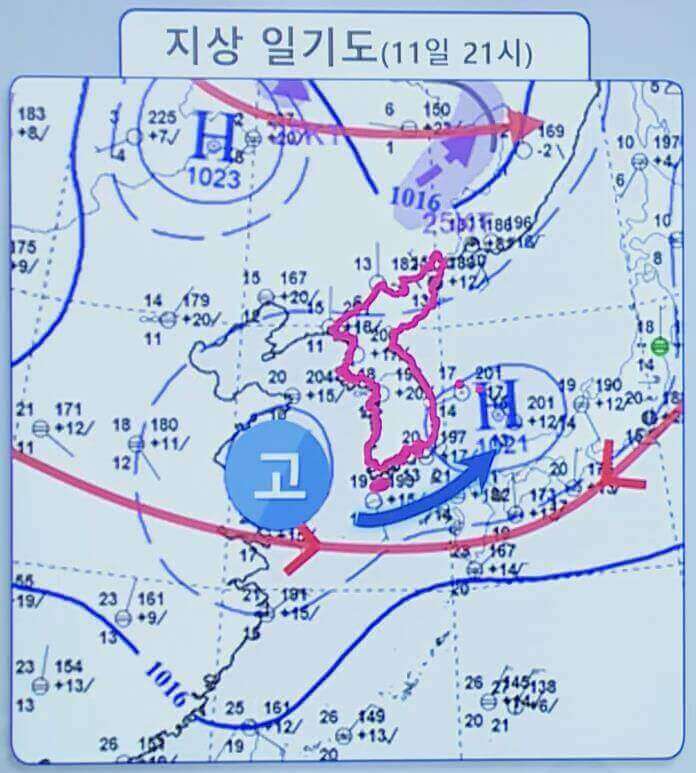 지상 일기도