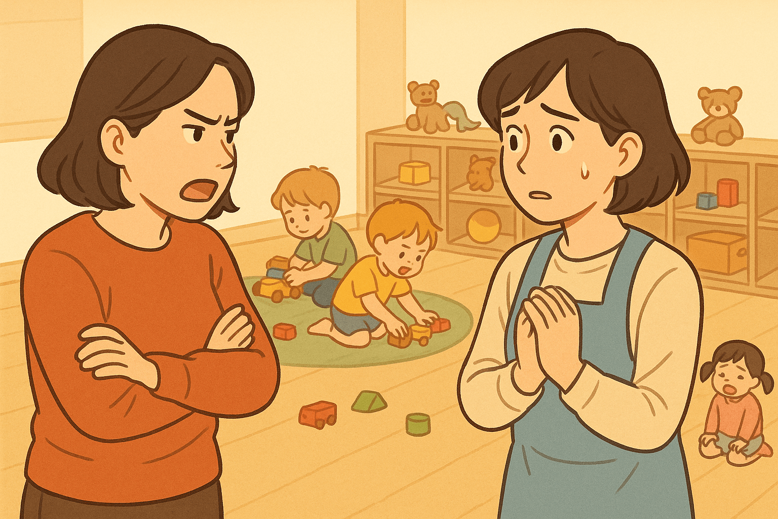 교사와 바람직하지 않은 소통을 하는 부모