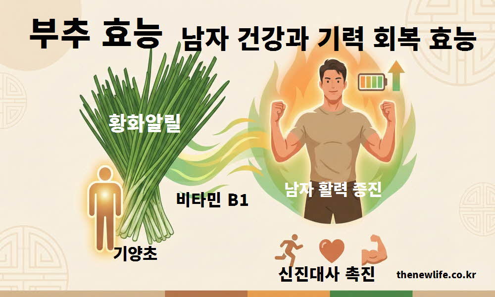 부추 효능 남자 건강 기력 회복