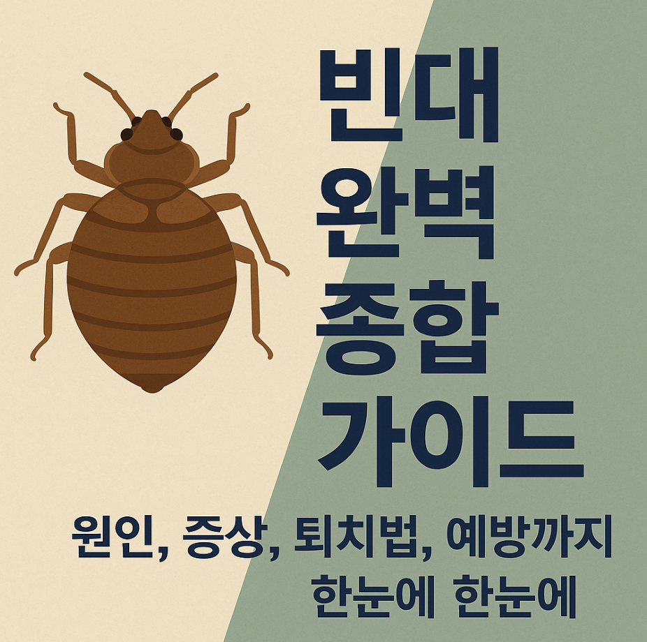 빈대 완벽 종합 가이드 – 원인, 증상, 퇴치법, 예방까지 한눈에