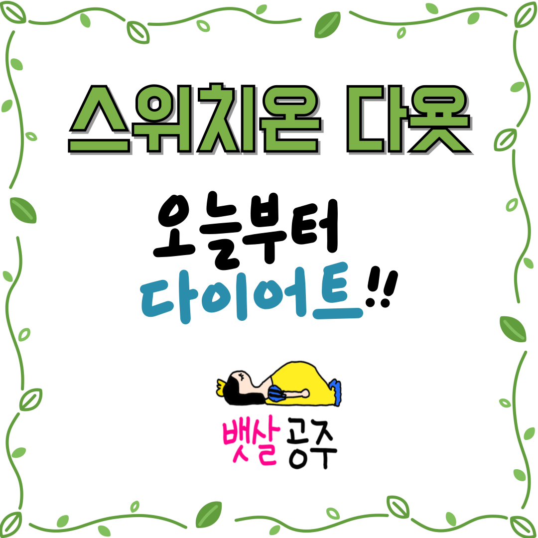 스위치온 다여트 - 오늘부터 다이어트 시작