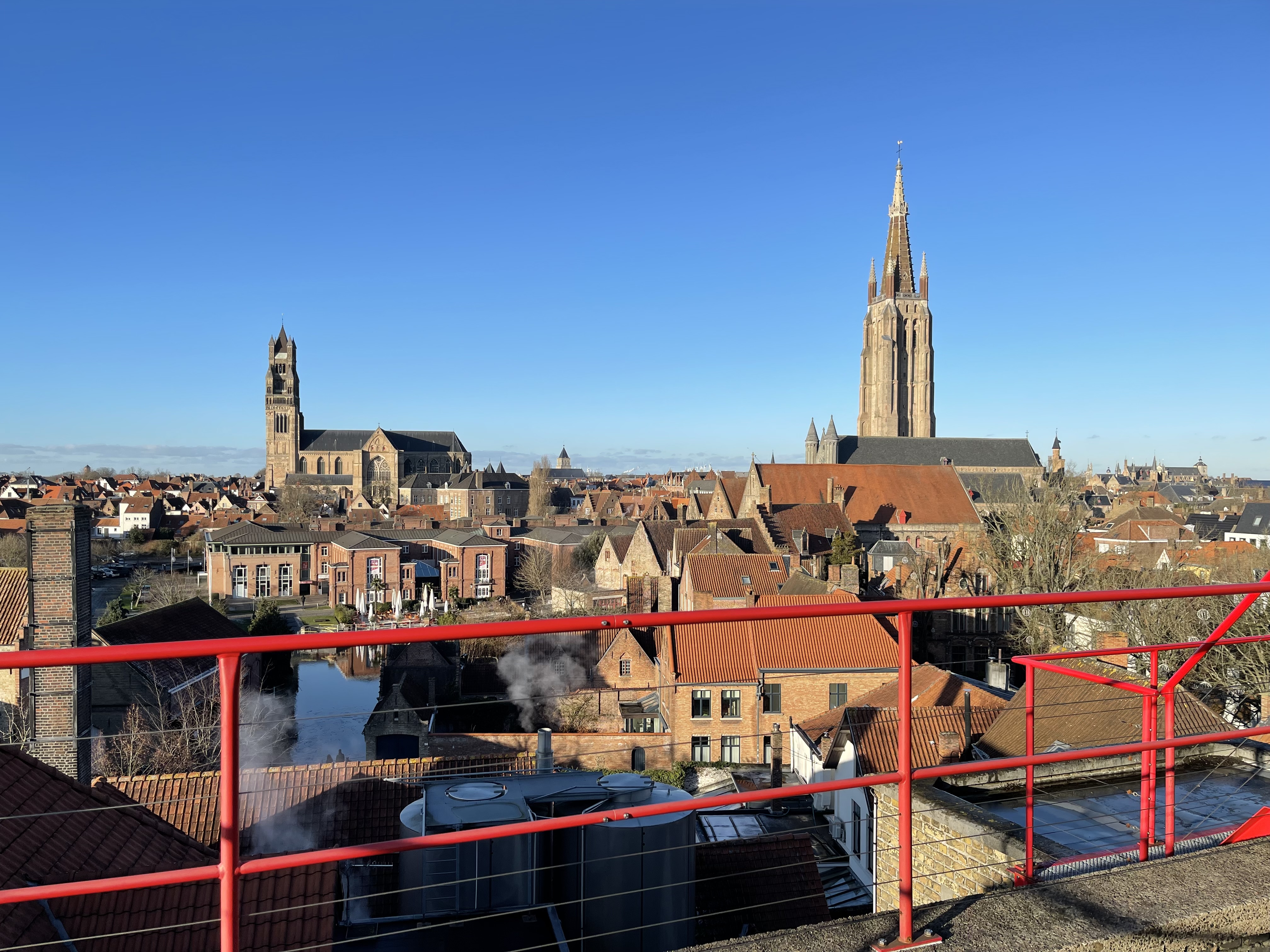 De Halve Maan 양조장 옥상에서 바라본 풍경