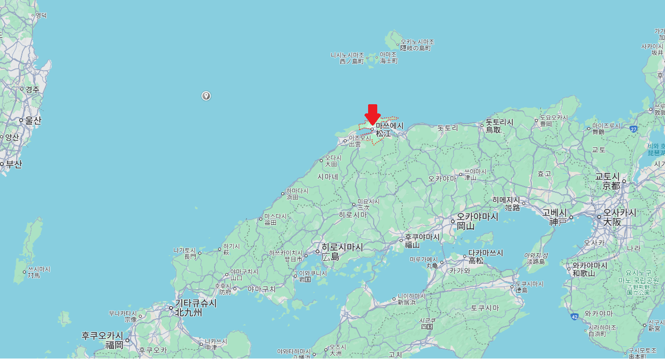 마쓰에시 위치 지도