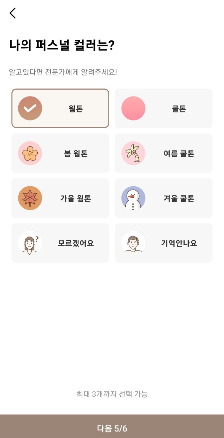 퍼스널컬러-자가진단