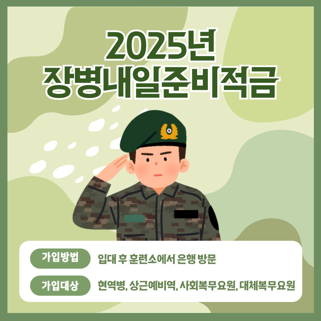2025년 장병내일준비적금 가입방법 및 혜택 총정리 썸네일