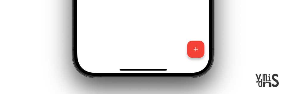 FloatingButtone이 빨간색으로 적용된 모습이다.