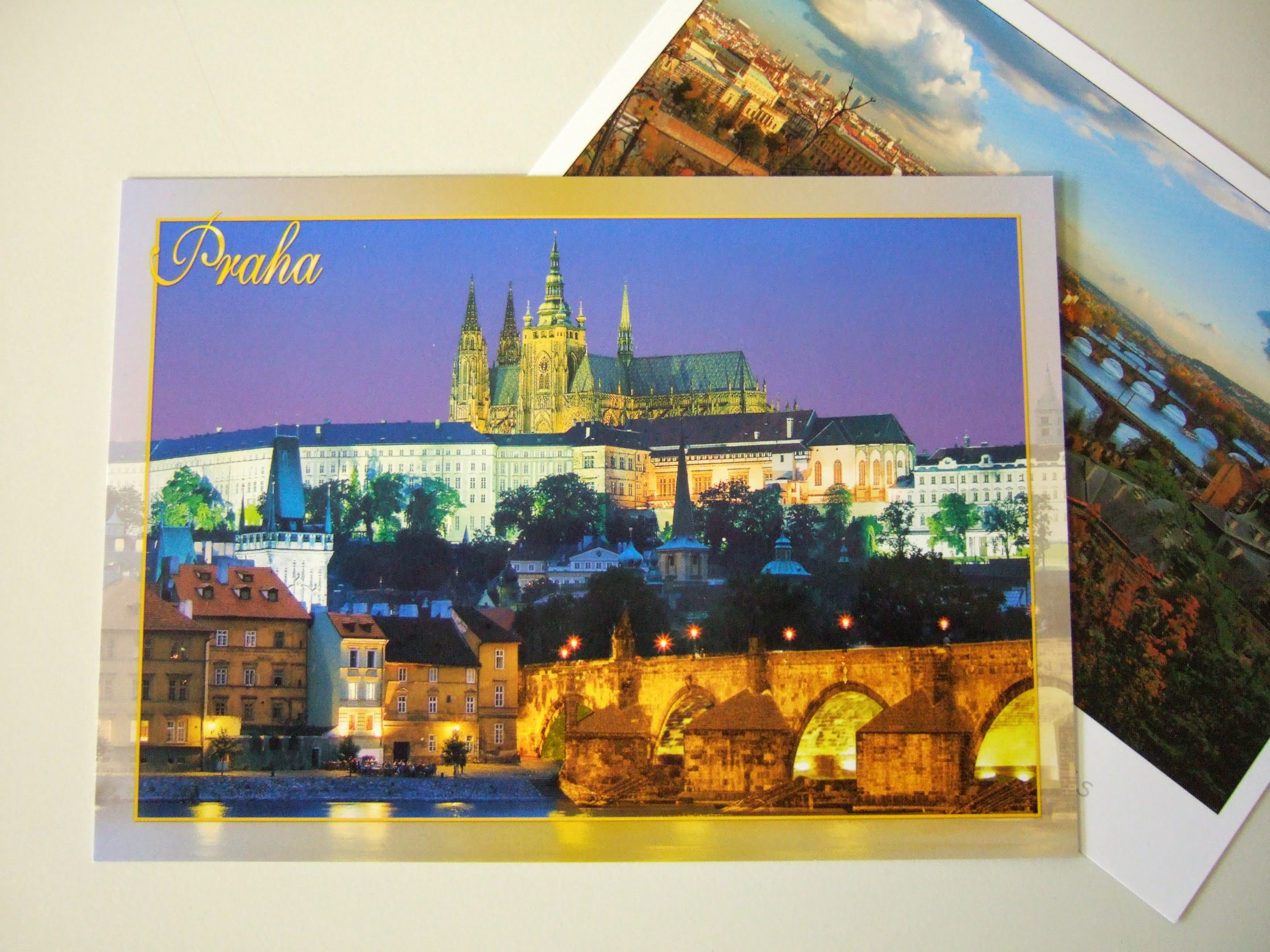 체코 프라하 여행 엽서