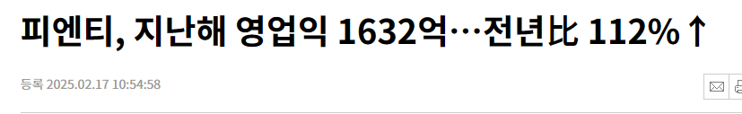 피엔티, 지난해 영업익 1632억…전년比 112%↑