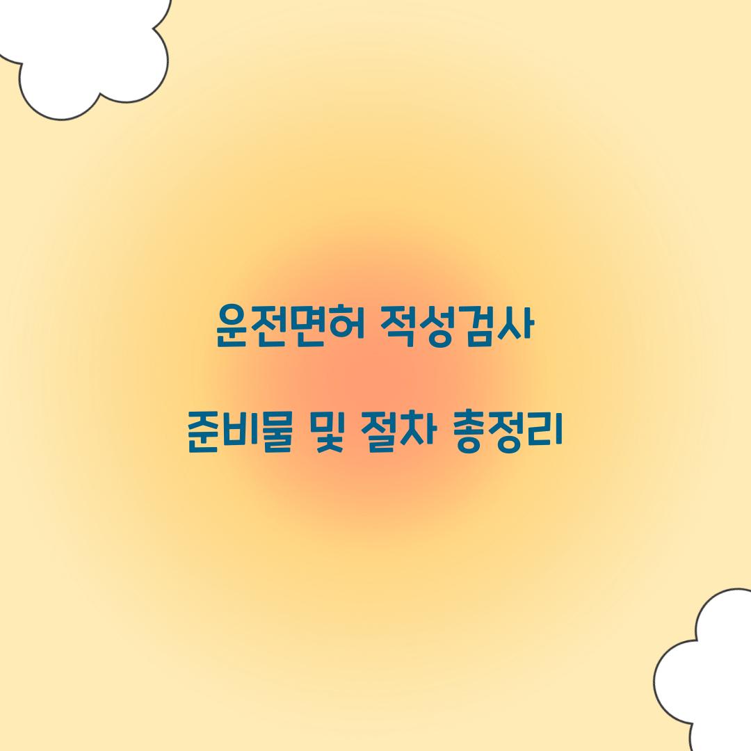 운전면허 적성검사