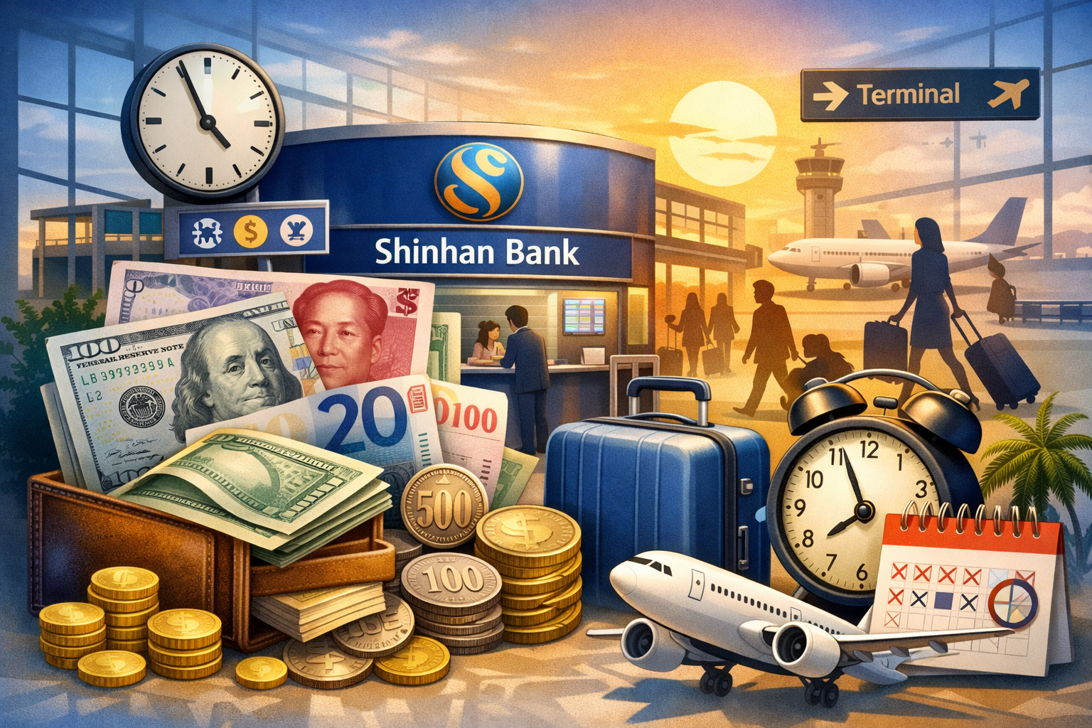 신한은행 환전지점 찾기부터 환전우대 90% 받는 방법까지 총정리 (인천공항 영업시간 포함) 관련 사진