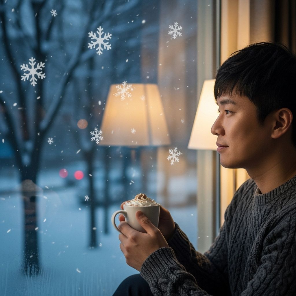 천안시 친환경 보일러 지원금&amp;#44; 차를 마시고 있는 남성