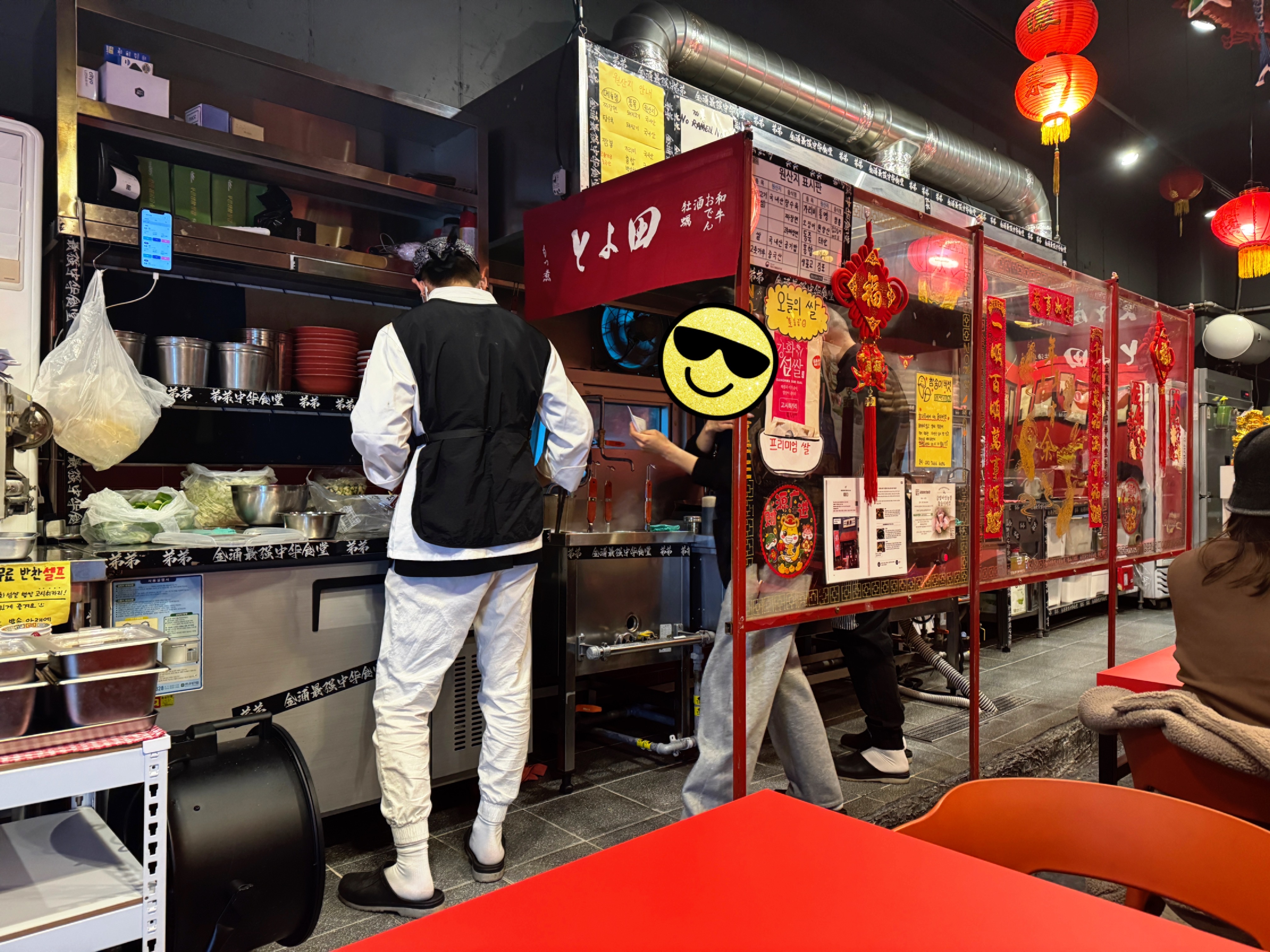 김포 구래동 띠디 오픈 주방 조리 모습