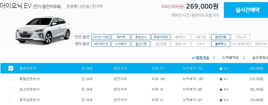 제주-렌트카-요금표-아이오닉-EV