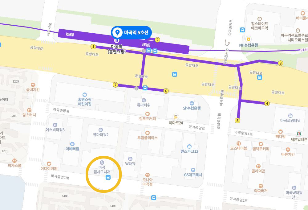 Sweet illusion 조형물 지도