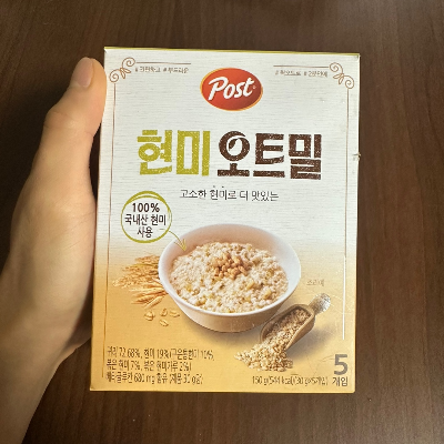 포스트 현미 오트밀 제품사진