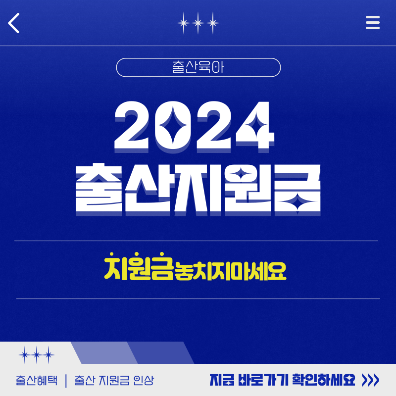 2024 출산혜택 출산지원금