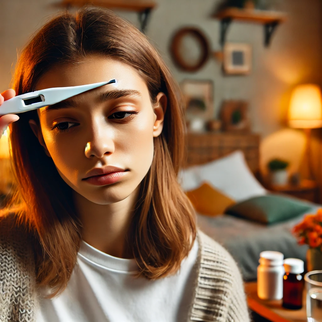 열이 38도 이상으로 계속 나거나 전신 증상이 동반될 때