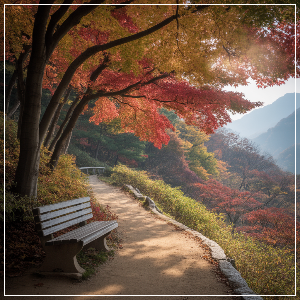 2025년 단풍 절정 시기 &ndash; 수도권&middot;충청권 단풍 명소 가상 이미지