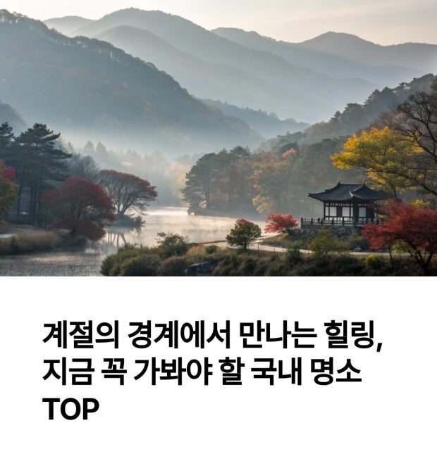 계절 따라 다른 국내명소 (추천, 장단점, 코스)