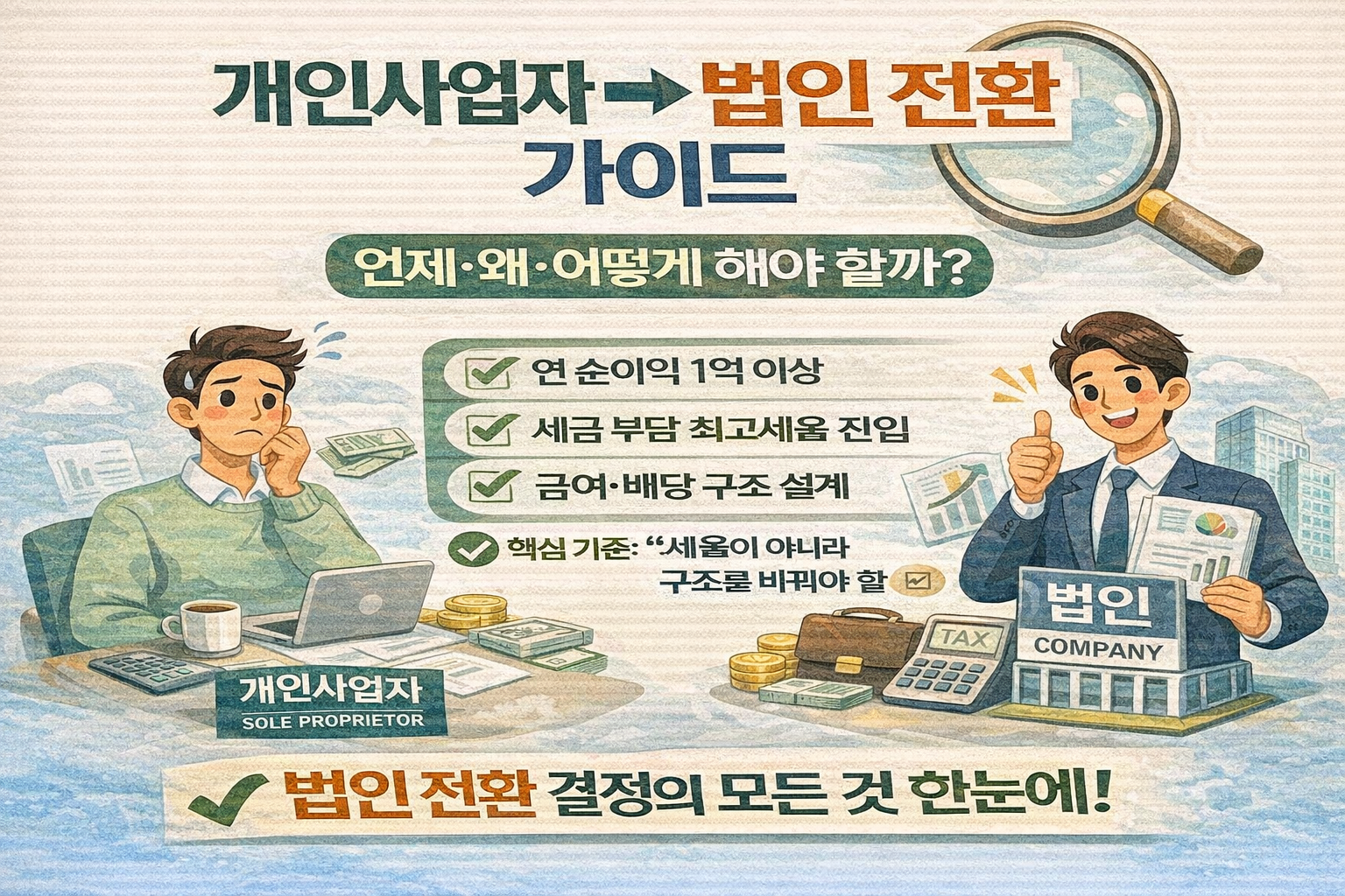 개인사업자 법인 전환 가이드｜언제&middot;왜&middot;어떻게 해야 할까?