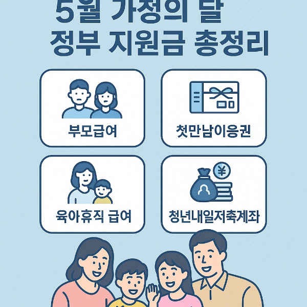 2025년 5월, 가족을 위한 복지 혜택 한눈에 보기