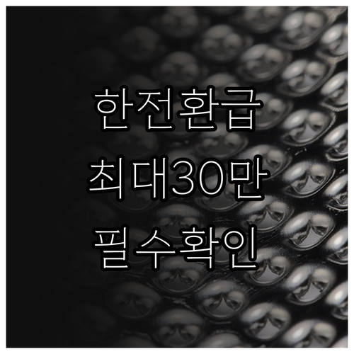 한전 가전제품 환급 제도 지원 대상 ..
