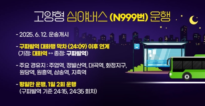 N999번 고양형 심야버스