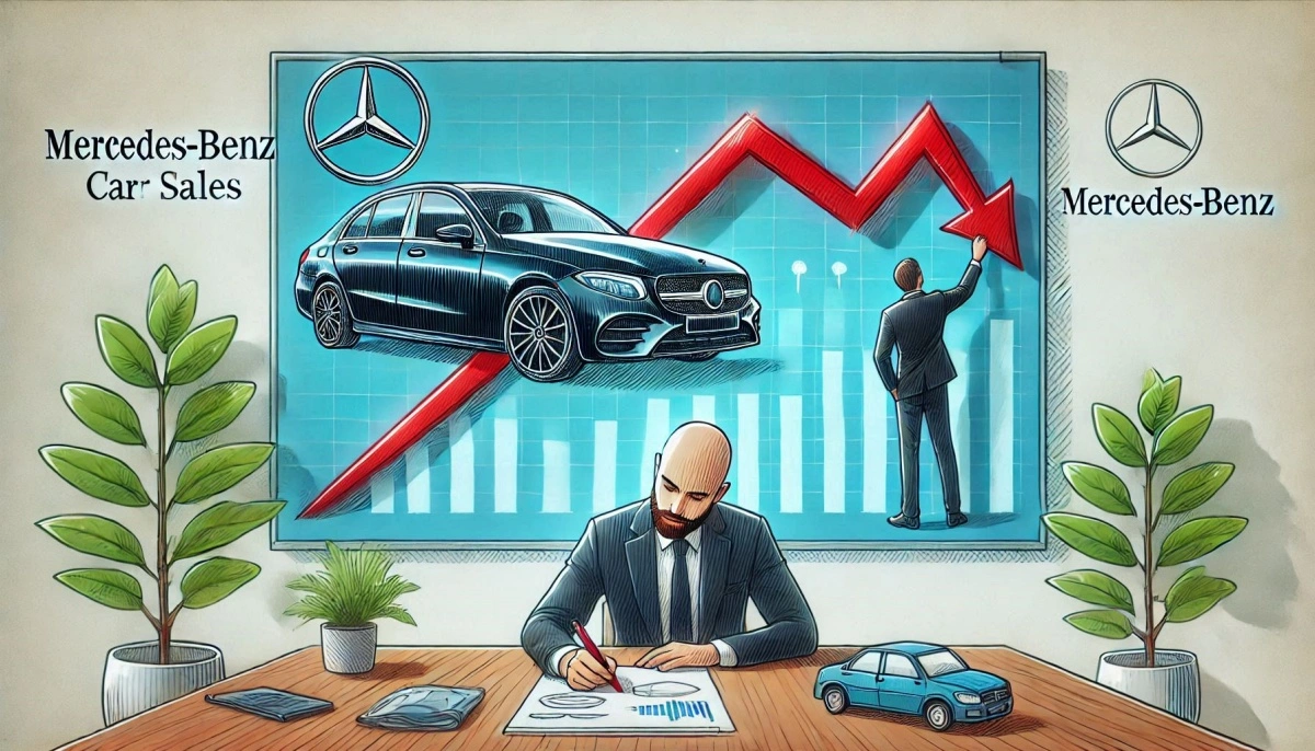 메르세데스 벤츠 이미지 추락