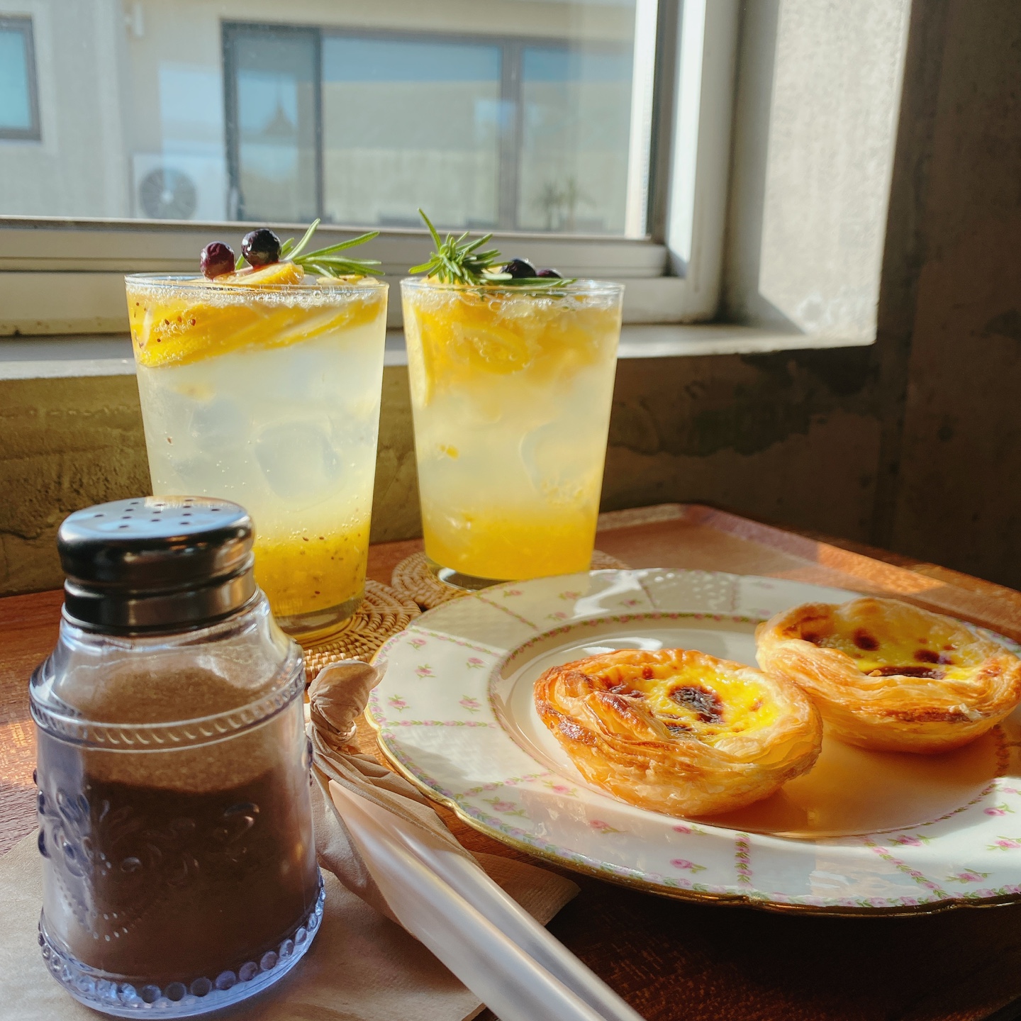 제주 성산 성읍민속마을 에그타르트 포르투갈 카페 아줄레주