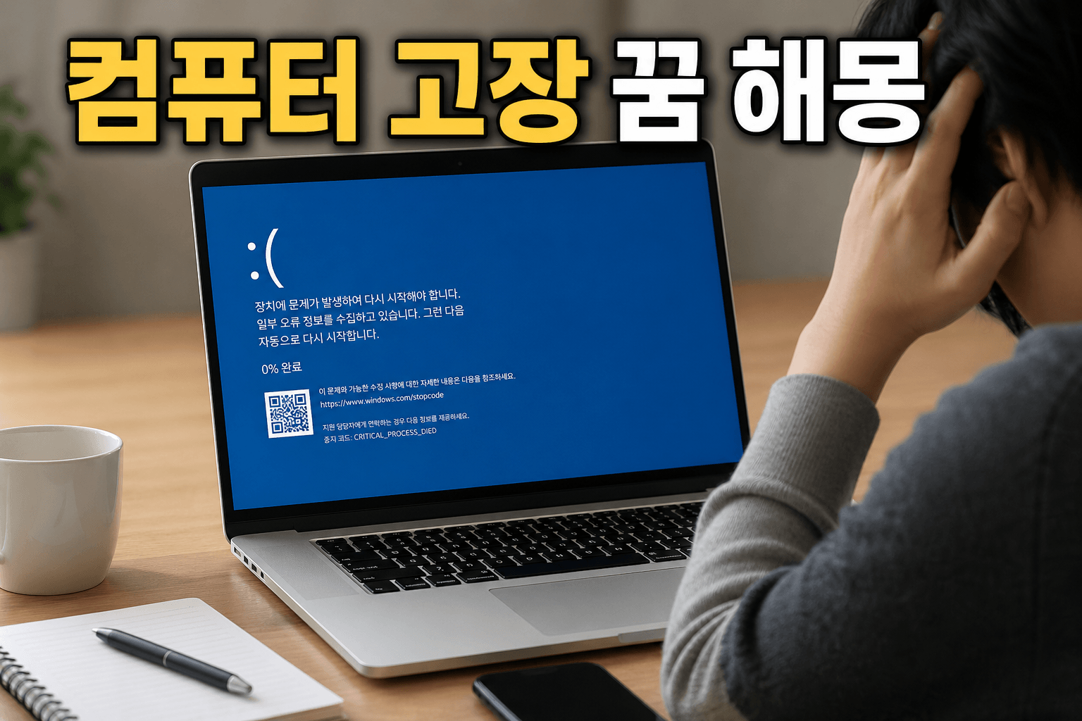 컴퓨터 고장 꿈 해몽 🖥️ 불안의 신호일까, 변화의 시작일까?