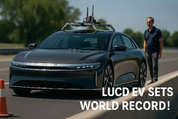 루시드 전기차, 삼성SDI 배터리로 세계 신기록 달성!