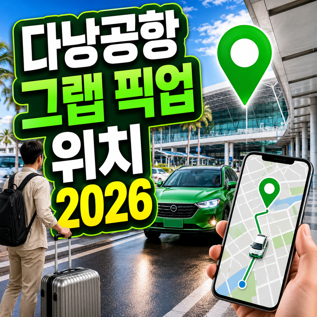 다낭공항 그랩 픽업 위치