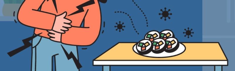여름철 식중독 관련 일러스트 이미지 &lt; 출처 : AIA &gt;