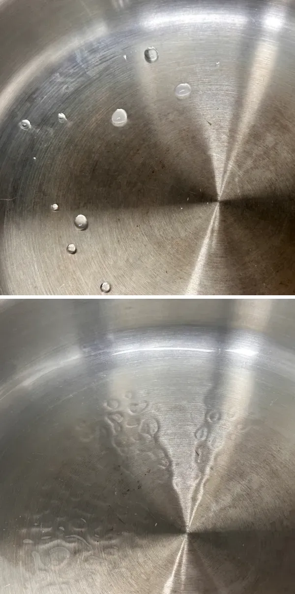 스테인레스-냄비-예열