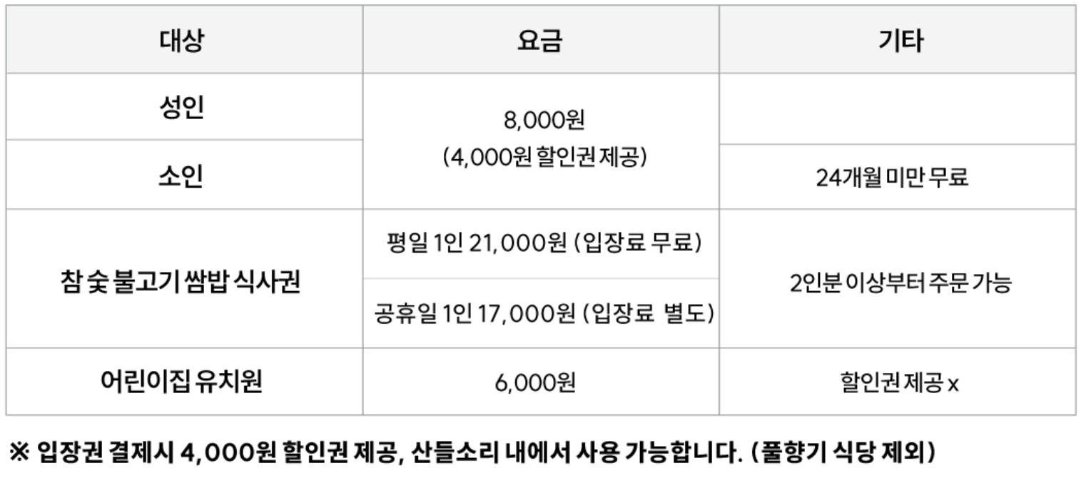 산들소리 수목원