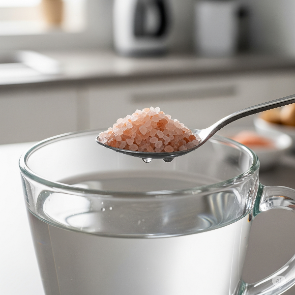 가글용 소금물 만들기 이미지