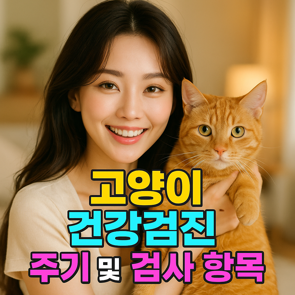 고양이 건강검진 주기 및 검사 항목 총정리