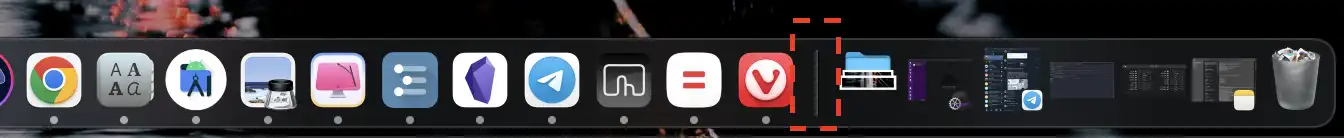 맥 독 mac dock 위치 변경