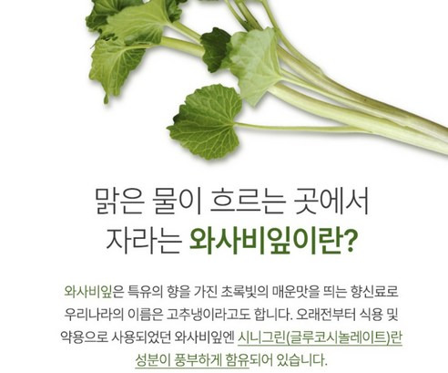 와사비 잎 이미지