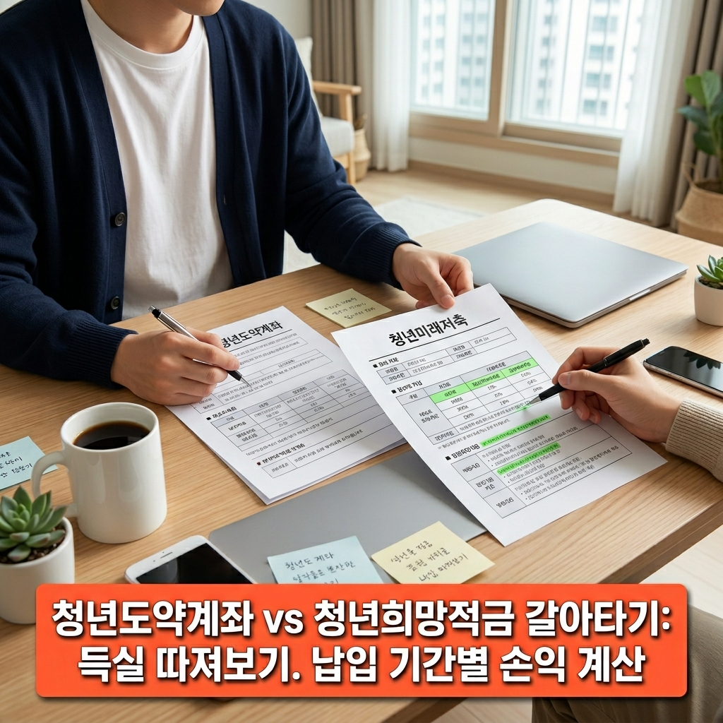 청년도약계좌 청년미래적금 환승 갈아타기 손익 계산